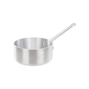 Winco ASP-2SW 2 1/2 Qt Heavy Duty Straight Sided Aluminum Sauce Pan