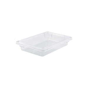 Winco PFSH-3 Half Size Clear Food Storage Box - 3-1/2
