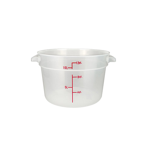 Winco PTRC-12 Polypropylene Round Food Container