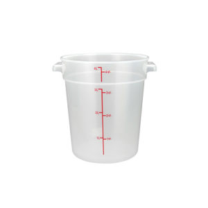 Winco PTRC-4 Polypropylene Round Food Container