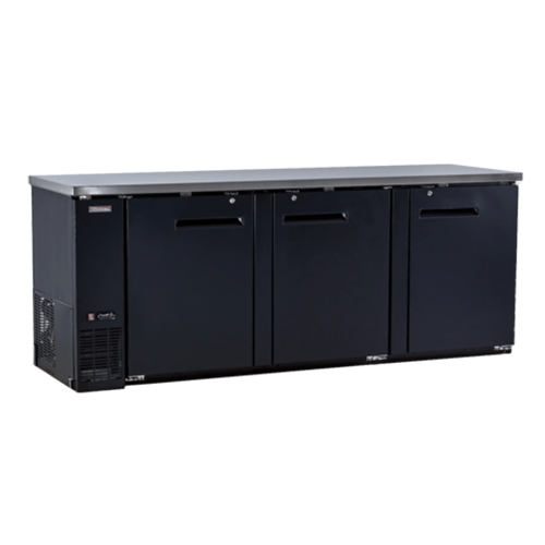 New Air NBB-90-SB 90″ 3 Door Solid Back Bar Refrigerator