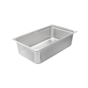 Winco SPJH-106PF Full Size Stainless Steel Perforated Steam Pan - 6