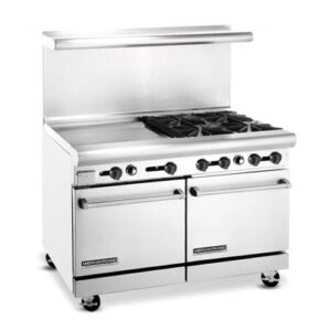 American Range AR24G-4B 48″ Propane Gas Range With 24″ Griddle