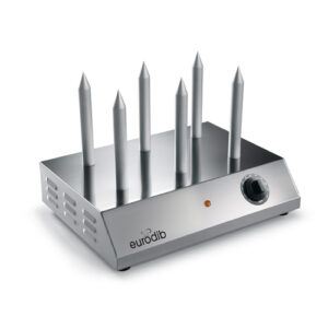 Eurodib ROBERTO 6 Spike European-Style Hot Dog Bun Warmer