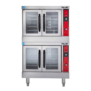 Vulcan VC44ED Double Standard Depth Full Size Electric Convection Oven - 3Ph, 208V