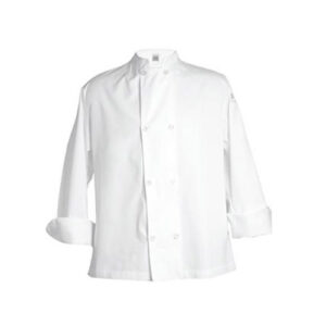 Chef Revival J049-S Basic White Long Sleeve Double-Breasted Chef Coat - Small