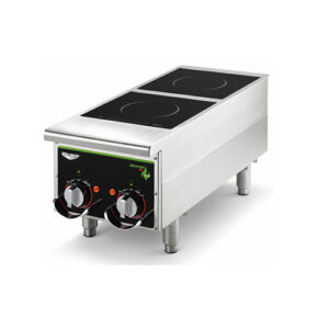 Vollrath 912HIMC Cayenne Dual Hob Heavy Duty Countertop Induction Cooker / Range - 208V, 2500W