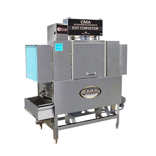 CMA Dishmachines EST-44 249 Racks / Hour High Temperature Conveyor Dishwasher - 1Ph, 240V