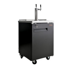 New Air NBD-23-SB 24″ Single Door Beer Dispenser Refrigerator With Single Tab Tower