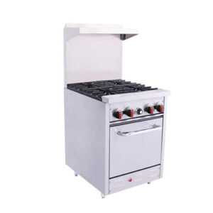 Bakemax BAS24O 24″ Natural Gas Range With 4 Open Burner