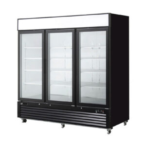 EFI F3-82GDVC 3 Door Glass Freezer Merchandiser