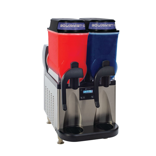 Bunn ULTRA-NX 58000.0017 Black & Stainless Slushy Machine With 2 Hopper - Liquid Autofill