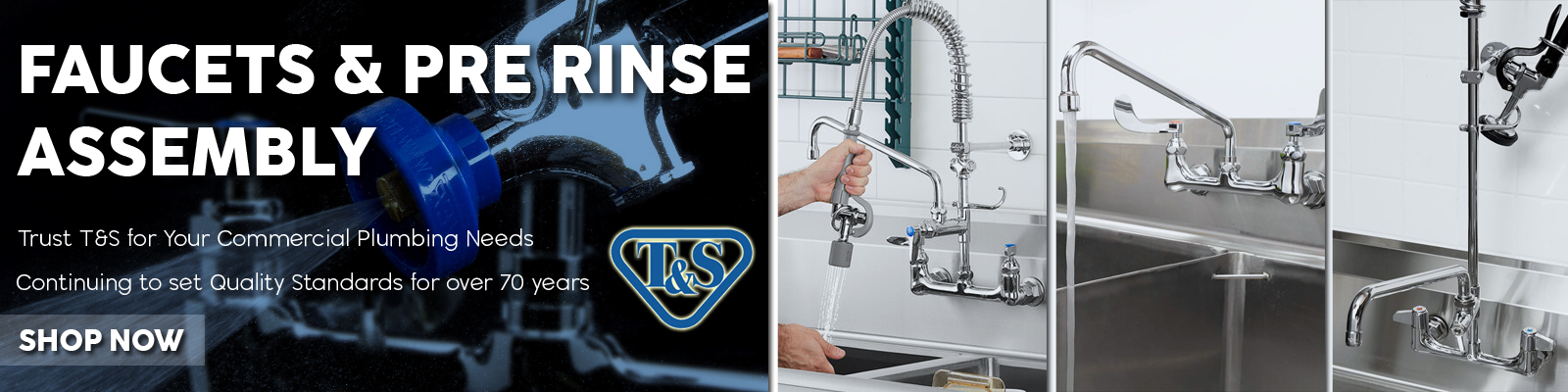 T&S Commercial Faucets, T&S Commercial Plumbing, Pre Rinse Faucets