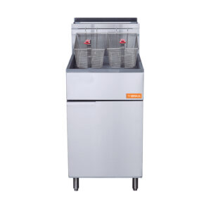 Brika BFR-70 70 Lb Floor Tube Fired Propane Gas Fryer