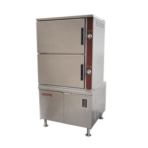 Crown ECX-24 24 Pan Electric Convection Steamer on Cabinet Base – 3Ph, 208V