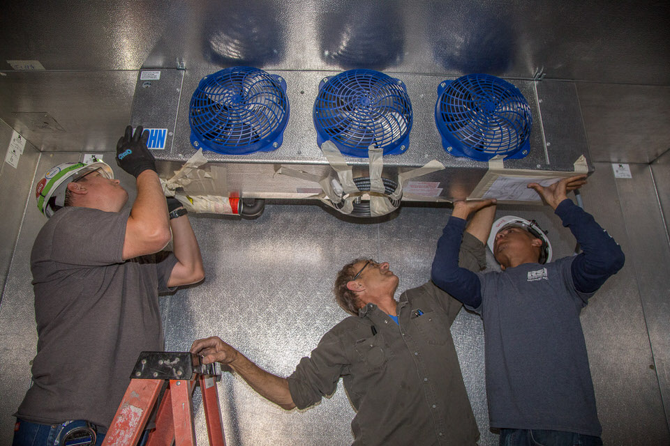 Walk-in-cooler-Evaporator-Installation