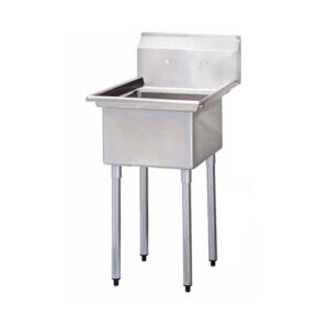 EFI SI821-1N 18″ x 21″ x 14″ Corner Drain One Compartment Sink With No Drain Board