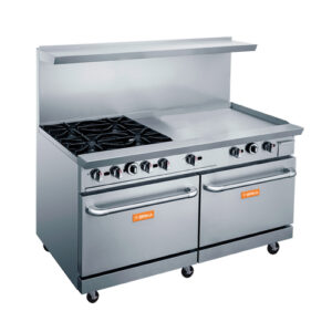 Brika BGR-4B-G36 48″ Natural Gas Range With 36″ Griddle