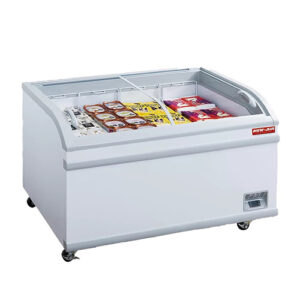 New Air NIF-80-CG 80″ Curved Glass Island Freezer
