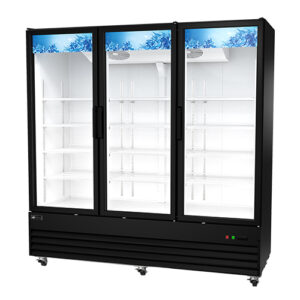 EFI C3-78GDX 3 Door Glass Refrigerator Merchandiser