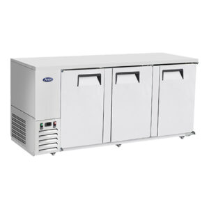 Atosa MBB90GR 90″ 3 Door Solid Stainless Back Bar Refrigerator