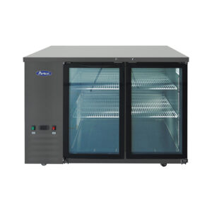 Atosa SBB48GGRAUS2 48″ 2 Door Glass Back Bar Refrigerator