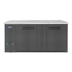 Atosa SBB69GRAUS2 68″ 2 Door Solid Stainless Back Bar Refrigerator