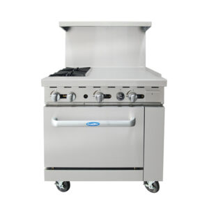 Atosa AGR-2B24GR-NG 36″ Natural Gas Range With 24
