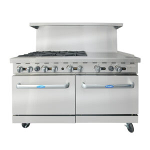 Atosa AGR-6B24GR-LG 60″ Propane Gas Range With 24