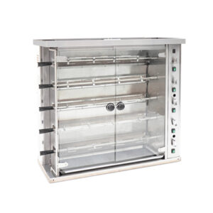 Omcan CE-CN-KJ-5 20 Bird Commercial Natural Gas Rotisserie Chicken Oven