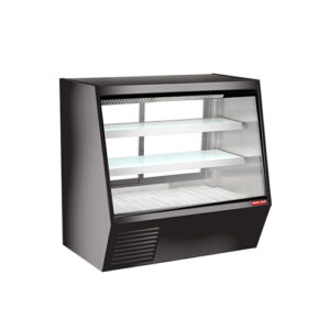 New Air NDDC-60-GC 60″ Angled Glass 2 Door Floor Refrigerated Display Case