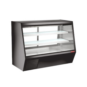 New Air NDDC-72-GC 72″ Angled Glass 2 Door Floor Refrigerated Display Case