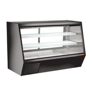 New Air NDDC-84-GC 84″ Angled Glass 2 Door Floor Refrigerated Display Case