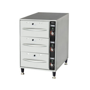 Omcan FW-CN-0003 Freestanding Narrow Three Drawer Warmer
