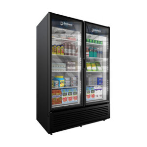 Omcan VRD43 54'' 2 Door Glass Refrigerator Merchandiser