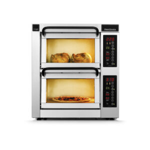PizzaMaster PM352ED 23” Countertop Double Electric Pizza Deck Oven with Digital Display
