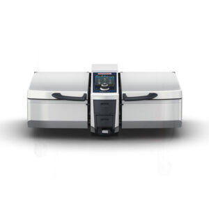 Rational iVario Pro 2-S LMX100BE 13 Gallon Double Pan Electric Tilt Skillet - 3Ph, 208V