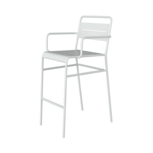 Tarrison ASG2203WH Garrett Restaurant Bar Stool