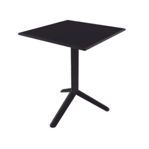 Tarrison ATTAKP10311010H75 Arket Plus Square Restaurant Table Black