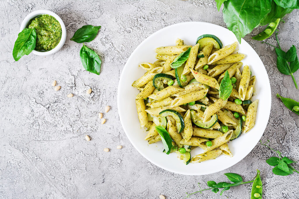pasta with peas
